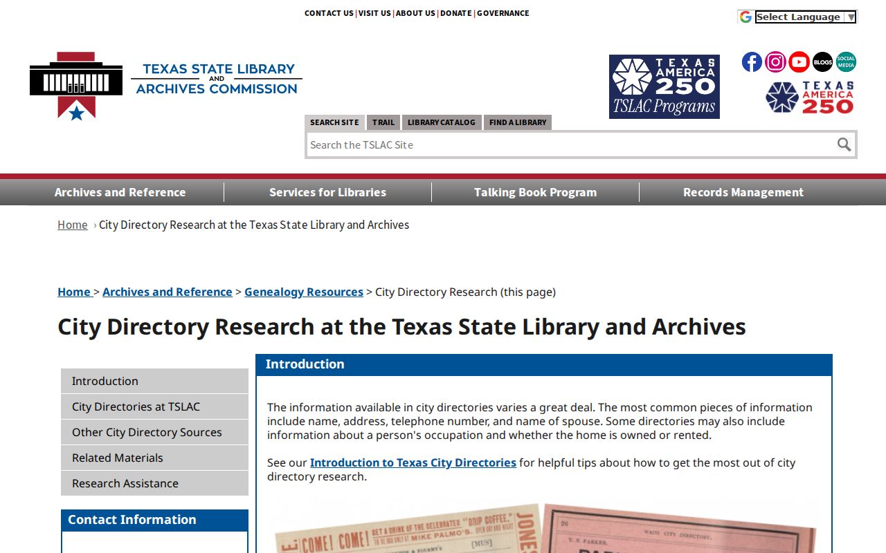 Hutto city directory research guide from the Texas State Library